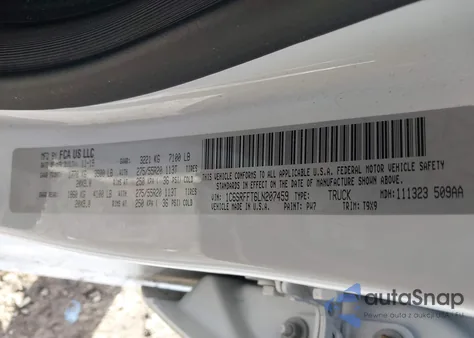 2020 Ram 1500 Big Horn 4X4 5'7 Box from USA, damaged, VIN 1C6SRFFT6LN207459